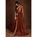 Picture of Delightful Silk Saddle Brown Saree