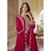 Picture of Nice Chiffon Deep Pink Straight Cut Salwar Kameez