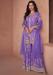 Picture of Alluring Georgette Purple Straight Cut Salwar Kameez