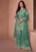 Picture of Georgette Cadet Blue Straight Cut Salwar Kameez