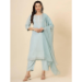 Picture of Silk Light Steel Blue Readymade Salwar Kameez