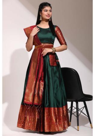 Picture of Bewitching Silk Medium Sea Green Lehenga Choli