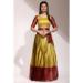 Picture of Alluring Silk Dark Khaki Lehenga Choli