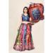 Picture of Exquisite Satin & Silk Dark Slate Blue Lehenga Choli