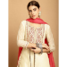 Picture of Rayon & Chiffon Antique White Readymade Salwar Kameez