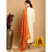 Picture of Rayon & Chiffon Antique White Readymade Salwar Kameez