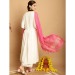 Picture of Rayon & Chiffon Beige Readymade Salwar Kameez