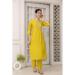 Picture of Pretty Chiffon Orange Readymade Salwar Kameez