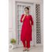 Picture of Wonderful Chiffon Red Readymade Salwar Kameez