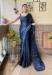 Picture of Enticing Georgette Midnight Blue Saree