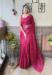 Picture of Elegant Georgette Deep Pink Saree