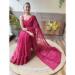 Picture of Elegant Georgette Deep Pink Saree