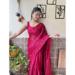 Picture of Elegant Georgette Deep Pink Saree