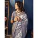 Picture of Delightful Silk Light Steel Blue Saree