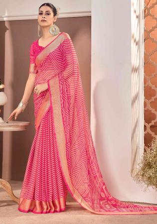 Picture of Radiant Chiffon Light Coral Saree