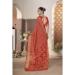 Picture of Magnificent Chiffon Fire Brick Saree