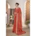 Picture of Magnificent Chiffon Fire Brick Saree