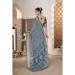 Picture of Pleasing Chiffon Dark Grey Saree