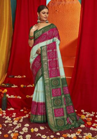 Picture of Beauteous Silk Dark Sea Green Saree