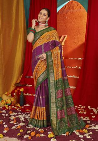 Picture of Exquisite Silk Purple Saree