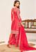 Picture of Chiffon Light Coral Straight Cut Salwar Kameez