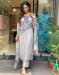 Picture of Gorgeous Chiffon Off White Readymade Salwar Kameez