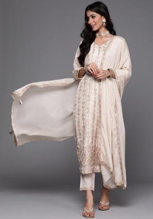 Picture of Enticing Chiffon Rosy Brown Readymade Salwar Kameez