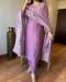 Picture of Chiffon Light Steel Blue Readymade Salwar Kameez