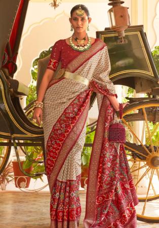 Picture of Excellent Silk Brown Saree