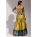 Picture of Appealing Silk Khaki Lehenga Choli