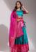 Picture of Statuesque Silk Turquoise Lehenga Choli