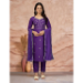 Picture of Splendid Cotton Purple Readymade Salwar Kameez