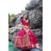 Picture of Well Formed Satin & Silk Medium Violet Red Saree