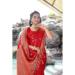 Picture of Statuesque Satin & Silk Fire Brick Saree