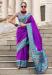 Picture of Comely Silk Blue Saree