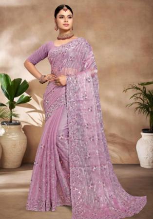 Picture of Appealing Silk Rosy Brown Saree