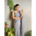 Picture of Sightly Silk Light Slate Grey Saree