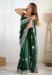 Picture of Comely Georgette Forest Green Saree