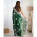 Picture of Comely Georgette Forest Green Saree