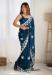 Picture of Charming Georgette Midnight Blue Saree