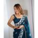 Picture of Charming Georgette Midnight Blue Saree