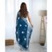 Picture of Charming Georgette Midnight Blue Saree