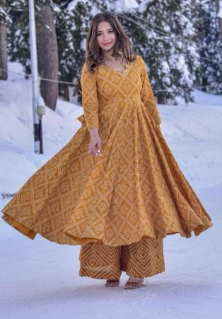 Picture of Cotton & Silk Coral Readymade Salwar Kameez