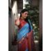 Picture of Amazing Silk Turquoise Saree