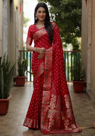 Picture of Resplendent Silk Maroon Saree