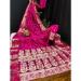 Picture of Beautiful Silk Hot Pink Saree