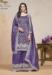 Picture of Chiffon Dark Slate Blue Straight Cut Salwar Kameez