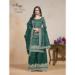 Picture of Chiffon Midnight Blue Straight Cut Salwar Kameez