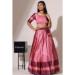 Picture of Bewitching Silk Pale Violet Red Lehenga Choli