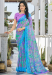 Picture of Wonderful Chiffon & Silk Light Sky Blue Saree